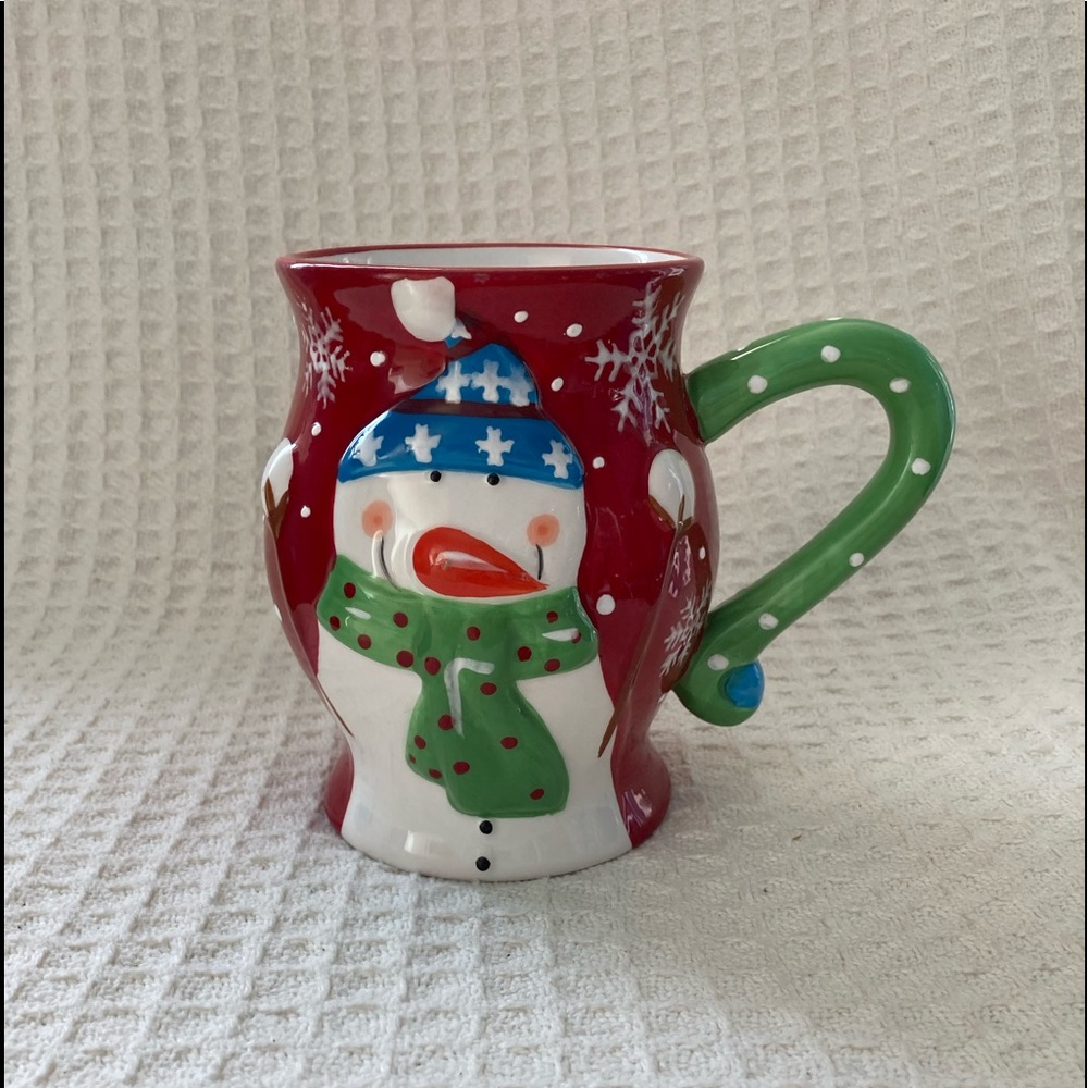 Pier 1 Jolly Holiday Snowman Mug